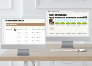 Social Media Calendar & Tracker Download
