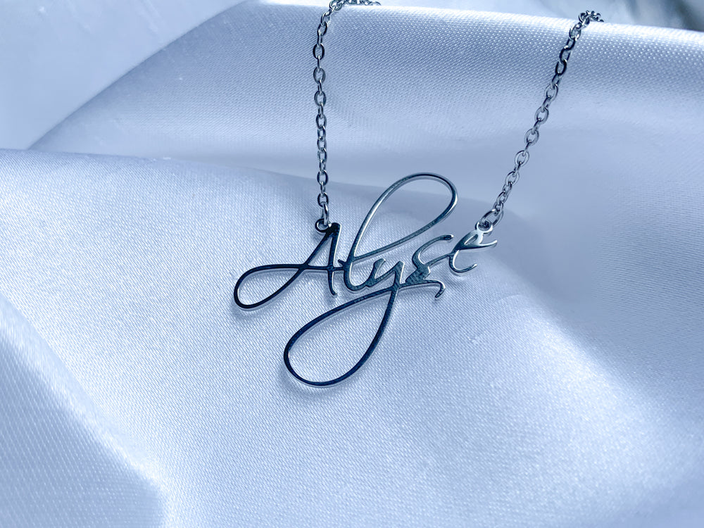 Prominent Signature Necklace