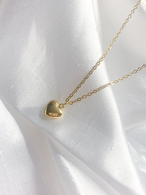 Heart Necklace - Gold Vermeil - Beckys Boutique
