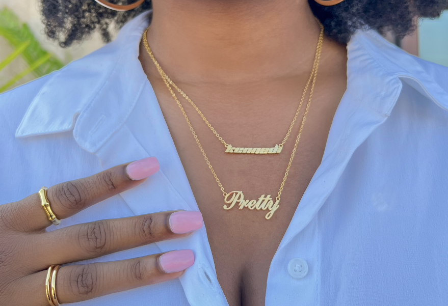 Pretty Scripted Necklace